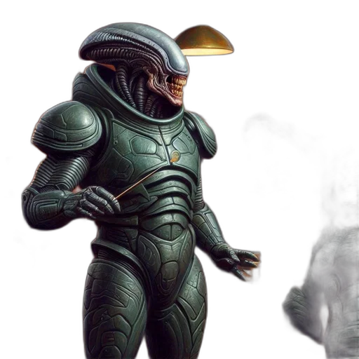 robot, concept art, 3d render, fantasy art transparent PNG cut-out