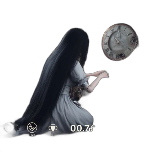 weapon, dress, hair, jewelry transparent PNG cut-out