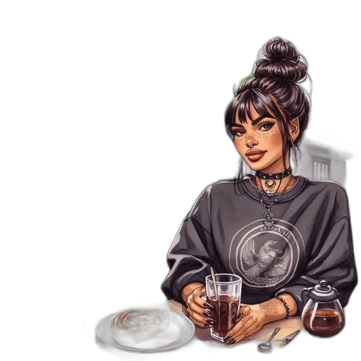 food, pixel art, concept art, watercolor transparent PNG cut-out