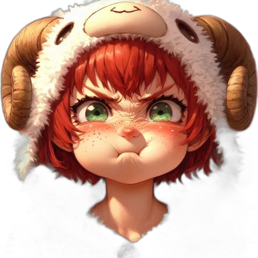 face, staff, creature, animal transparent PNG cut-out