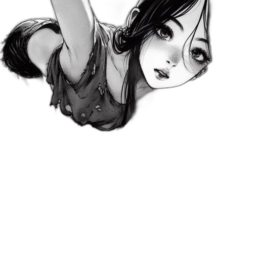 face, creature, staff, dress transparent PNG cut-out