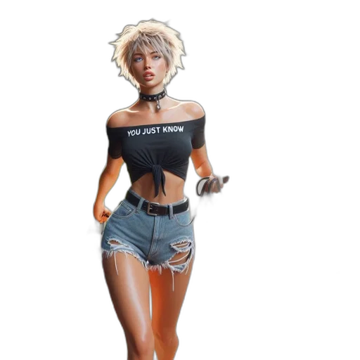 jacket, dress, hat, hair transparent PNG cut-out