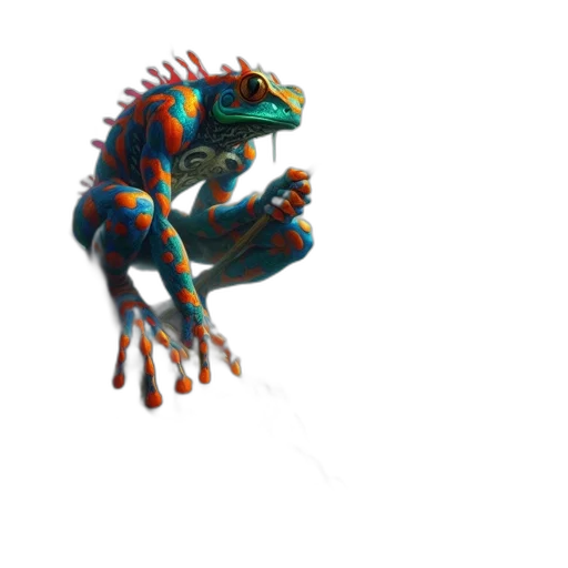 dragon, creature, animal, staff transparent PNG cut-out