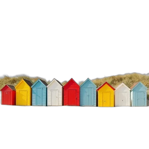 building, hair, 3d render, beach transparent PNG cut-out