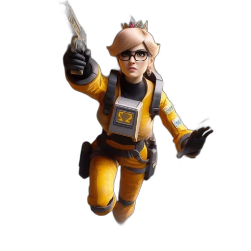 staff, weapon, jacket, robot transparent PNG cut-out
