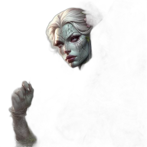 face, staff, mask, creature transparent PNG cut-out