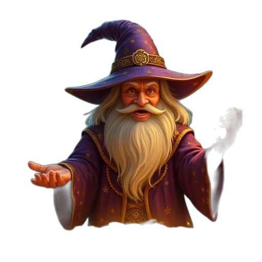 staff, hat, face, dragon transparent PNG cut-out