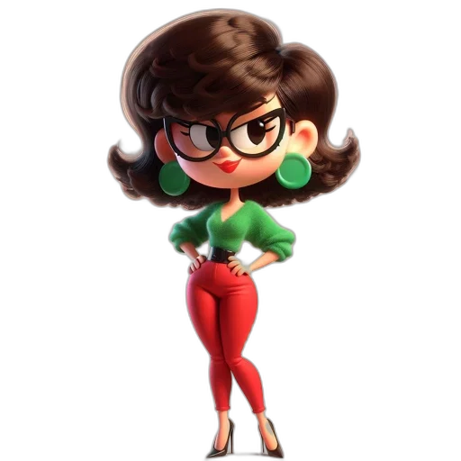dress, cartoon, concept art, 3d render transparent PNG cut-out