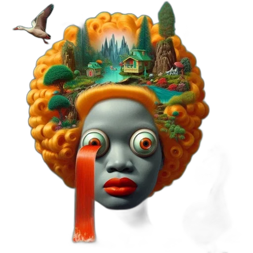 mask, face, creature, crown transparent PNG cut-out