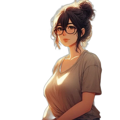 dress, staff, face, jacket transparent PNG cut-out