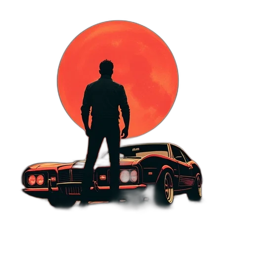 car, jacket, concept art, comic book art transparent PNG cut-out