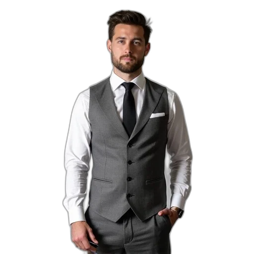 staff, jacket, monochrome, man transparent PNG cut-out