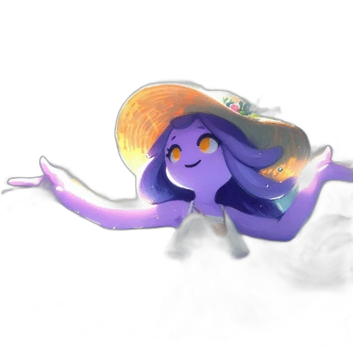hat, creature, hair, dress transparent PNG cut-out