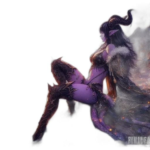 dragon, creature, hair, concept art transparent PNG cut-out