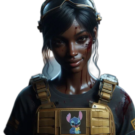 face, weapon, staff, concept art transparent PNG cut-out