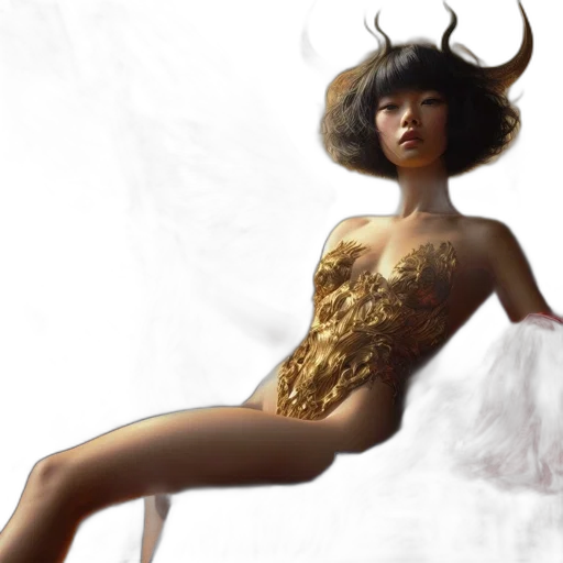 dress, concept art, fantasy art, photorealistic transparent PNG cut-out