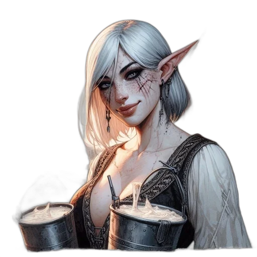 staff, face, dragon, fantasy art transparent PNG cut-out