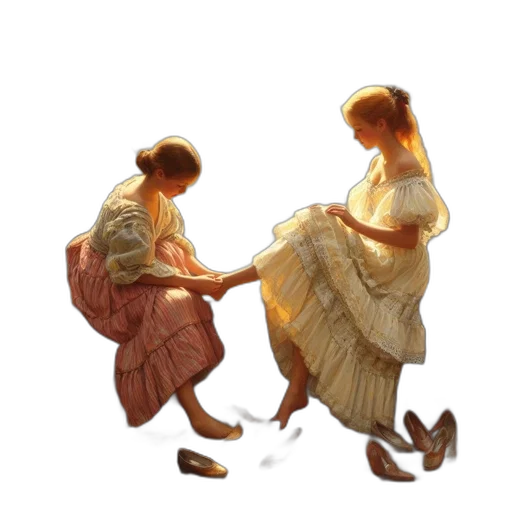dress, shoes, umbrella, concept art transparent PNG cut-out