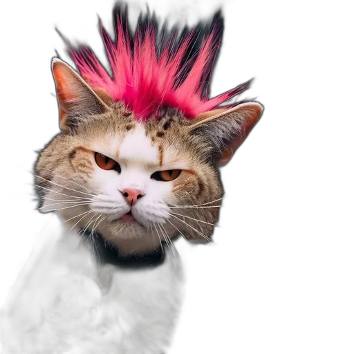 hair, animal, crown, creature transparent PNG cut-out