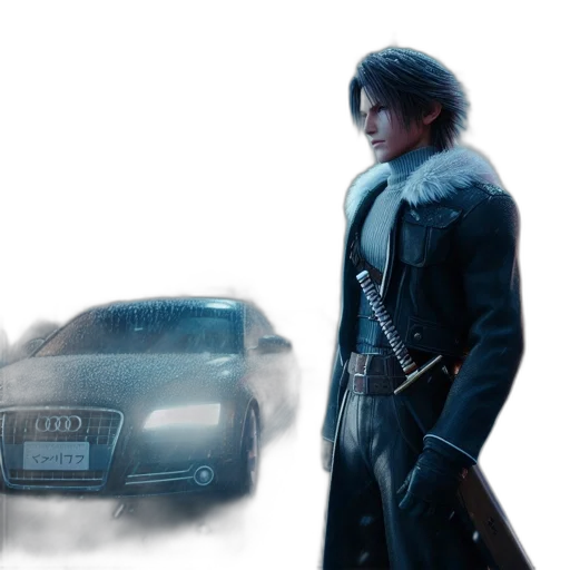 car, jacket, sword, weapon transparent PNG cut-out