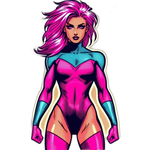 comic book art, concept art, cartoon, pixel art transparent PNG cut-out
