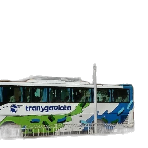 3d render, colorful, bus, word transparent PNG cut-out