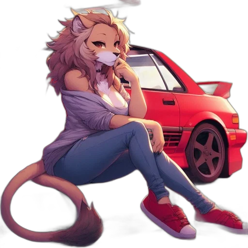 car, animal, anime, concept art transparent PNG cut-out