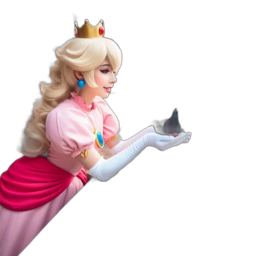 crown, staff, dress, shoes transparent PNG cut-out
