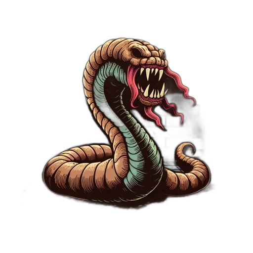 dragon, creature, staff, animal transparent PNG cut-out