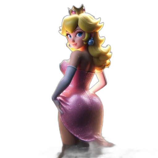 dress, crown, concept art, 3d render transparent PNG cut-out