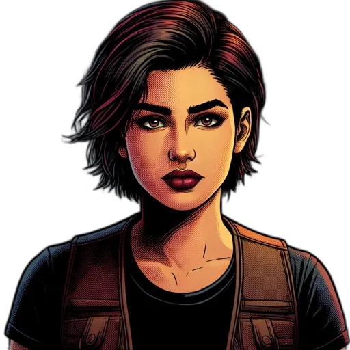 comic book art, concept art, cartoon, pixel art transparent PNG cut-out