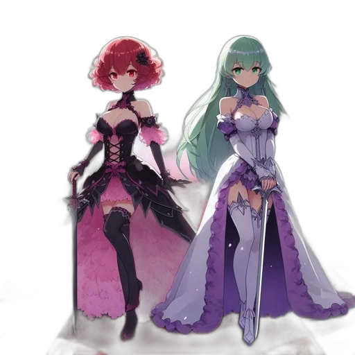 dress, concept art, fantasy art, 3d render transparent PNG cut-out