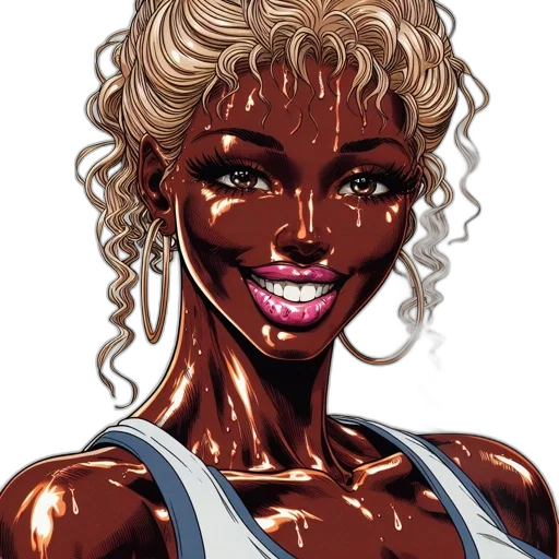 face, comic book art, cartoon, photorealistic transparent PNG cut-out