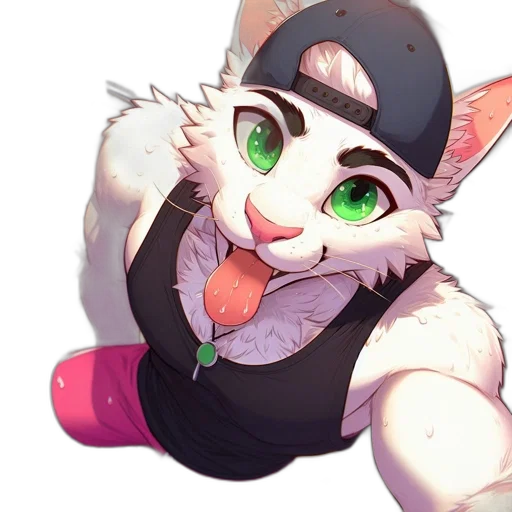staff, hat, animal, cartoon transparent PNG cut-out