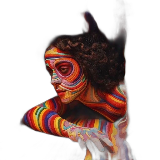mask, face, hair, dress transparent PNG cut-out