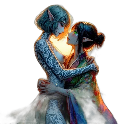 dress, mask, fantasy art, concept art transparent PNG cut-out