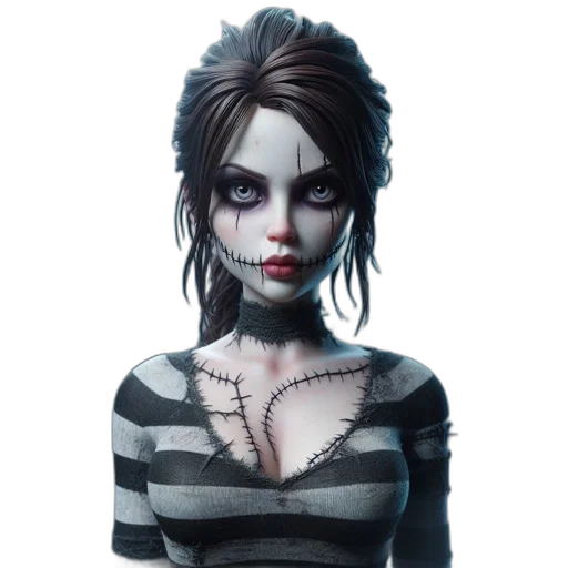 face, fantasy art, concept art, comic book art transparent PNG cut-out