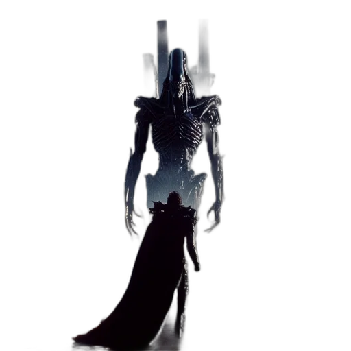 robot, dress, sword, creature transparent PNG cut-out