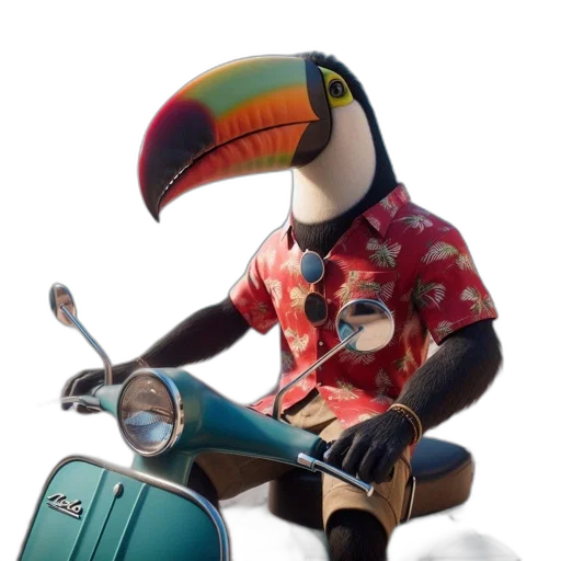 animal, jacket, robot, car transparent PNG cut-out