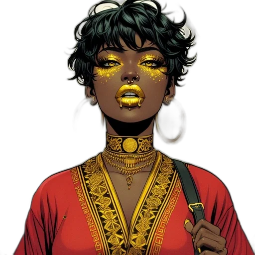 jewelry, comic book art, concept art, fantasy art transparent PNG cut-out