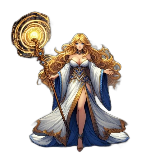 staff, dress, jewelry, crown transparent PNG cut-out