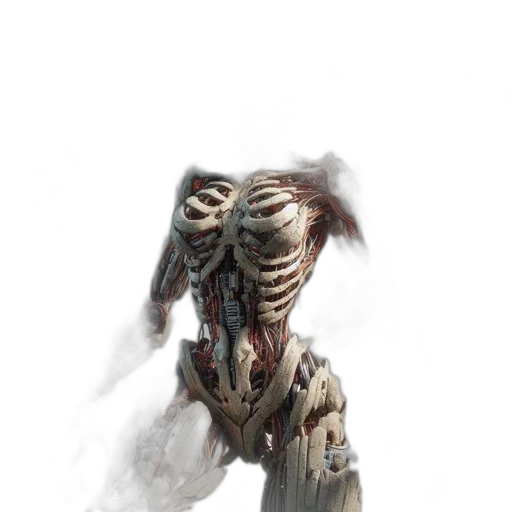 creature, face, robot, staff transparent PNG cut-out