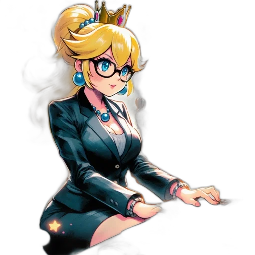 staff, crown, dress, anime transparent PNG cut-out