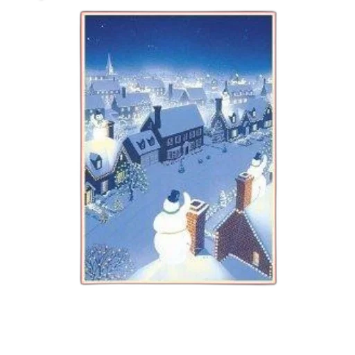 concept art, snow, city street, fog transparent PNG cut-out