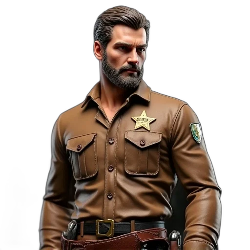 jacket, staff, concept art, comic book art transparent PNG cut-out