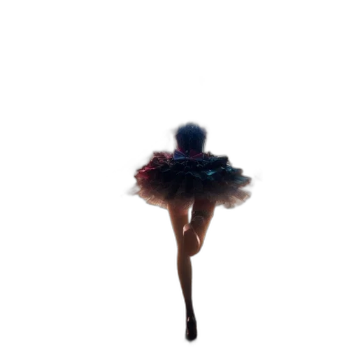 dress, crown, hair, shoes transparent PNG cut-out