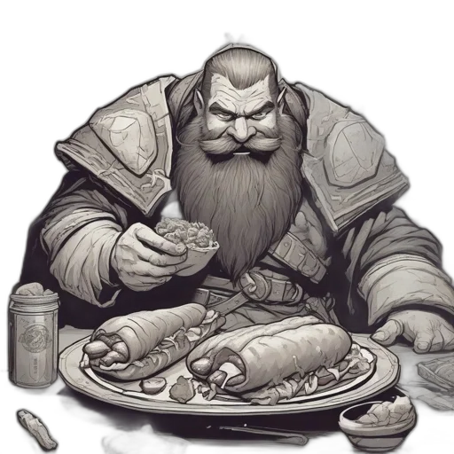 food, concept art, fantasy art, comic book art transparent PNG cut-out