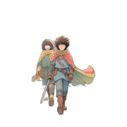 sword, staff, weapon, jacket transparent PNG cut-out