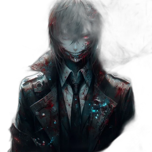 mask, face, jacket, robot transparent PNG cut-out
