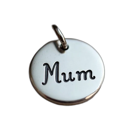 jewelry, word, mum, disc transparent PNG cut-out